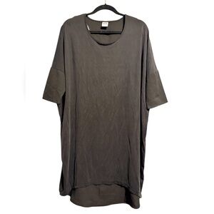 Vero Moda Short Sleeve Black Crewneck Shirt Oversized Fit Size Large